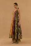 Multicolor Georgette Anarkali set