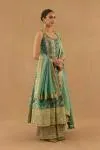 Sea Green Georgette Anarkali Set