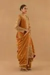 Ochre Silk Sharara set
