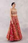 Multicolor Crepe Lehenga Set