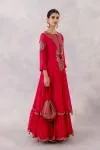 Rani Pink Georgette Anarkali set
