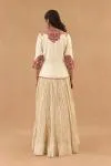 Ivory Tissue Silk Lehenga set