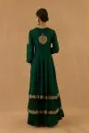 Forest Green Georgette Anarkali Set