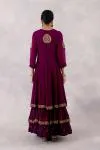 Royal Purple Georgette Anarkali set