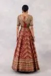 Deep Red Silk Lehenga Set
