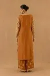 Ochre Silk Sharara set