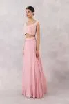 Pink silk Lehenga set