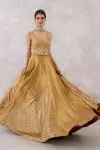 Gold Tissue Silk Lehenga set