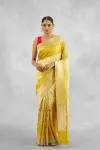 Sunrise Yellow Katan Silk Saree