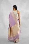 Lavender Katan Silk Saree