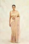 Molten Gold Tissue Silk Saree