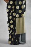 Obsidian Black Banarasi Khaddi Georgette Saree