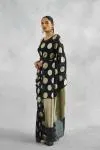 Obsidian Black Banarasi Khaddi Georgette Saree