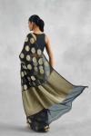 Obsidian Black Banarasi Khaddi Georgette Saree