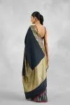 Kohl Black Banarasi Katan Silk Saree