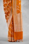 Deep Saffron Mashru Silk Saree