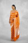 Deep Saffron Mashru Silk Saree