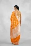 Deep Saffron Mashru Silk Saree