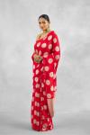 Crimson Red Banarasi Khaddi Georgette Saree