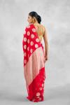 Crimson Red Banarasi Khaddi Georgette Saree