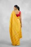 Mustard Yellow Satin Silk Saree