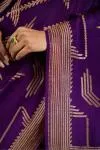 Mulberry Purple Crepe Saree