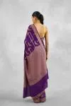 Mulberry Purple Crepe Saree