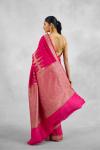 Magenta Pink Crepe Saree