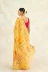 Honey Yellow Mul Cotton Handloom Saree