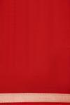 Vermillion Red Satin Silk Saree
