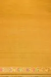 Honey Yellow Mul Cotton Handloom Saree