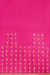 Raspberry Pink Organza Jamdani Saree