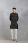 Black Festive Kurta Set