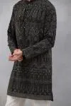 Black Festive Kurta Set