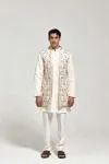 Ivory Quilting Half Jacket Set
