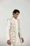 Ivory Quilting Half Jacket Set