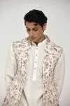 Ivory Quilting Half Jacket Set