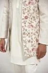 Ivory Quilting Half Jacket Set