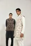 Ivory Quilting Half Jacket Set