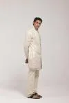 Beige Dupion Sherwani Set