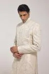 Beige Dupion Sherwani Set