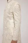 Beige Dupion Sherwani Set