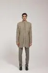 Olive Front Open Jacket Set