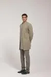 Olive Front Open Jacket Set