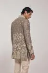 Olive Front-Open Jacket Set