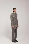 Grey Safari Indo Western Jacket Set