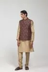 Multicolour Embroidered Half Jacket Set