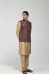 Multicolour Embroidered Half Jacket Set