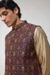 Multicolour Embroidered Half Jacket Set