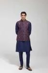 Printed Multicolour Embroidered Jacket Set